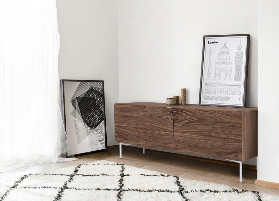 Morana Flop Sideboard - Walnut/White