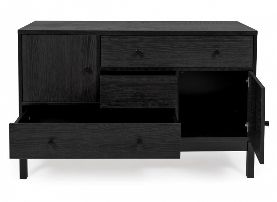 Morana Abbeywood Sideboard - Black Oak/Charcoal