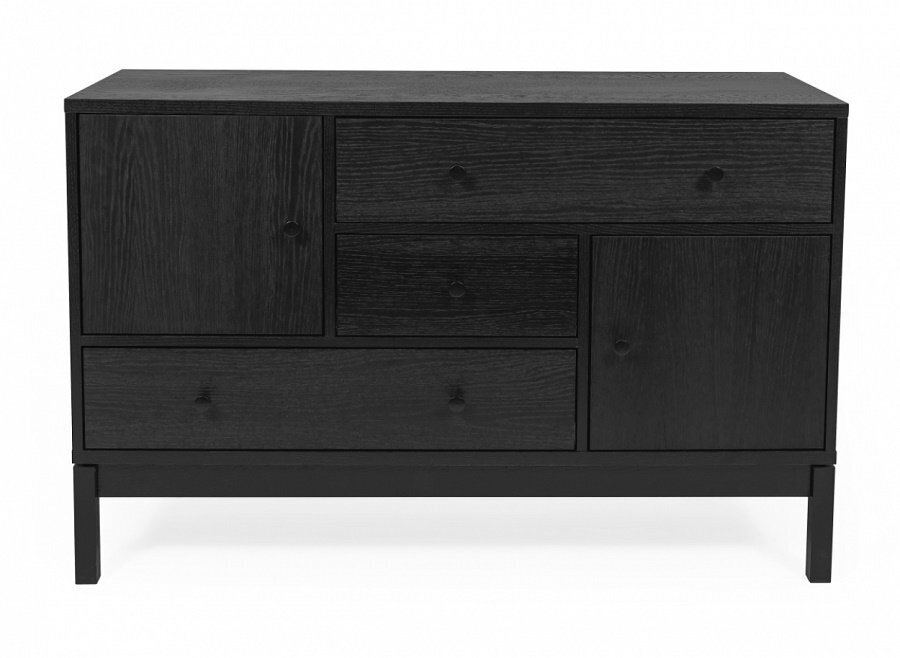Morana Abbeywood Sideboard - Black Oak/Charcoal