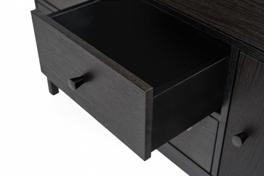 Morana Abbeywood Sideboard - Black Oak/Charcoal