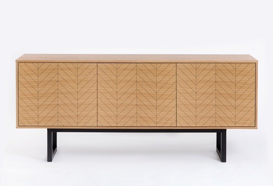 Morana Camden Sideboard Herringbone Print Oak