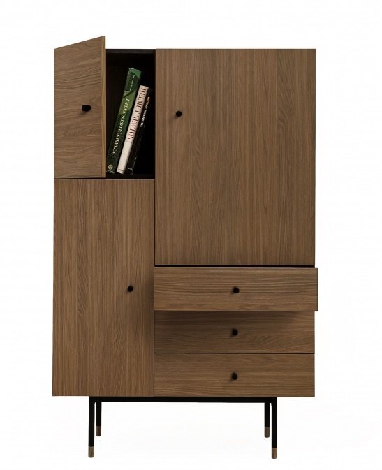 Morana Jugend Highboard - Walnut