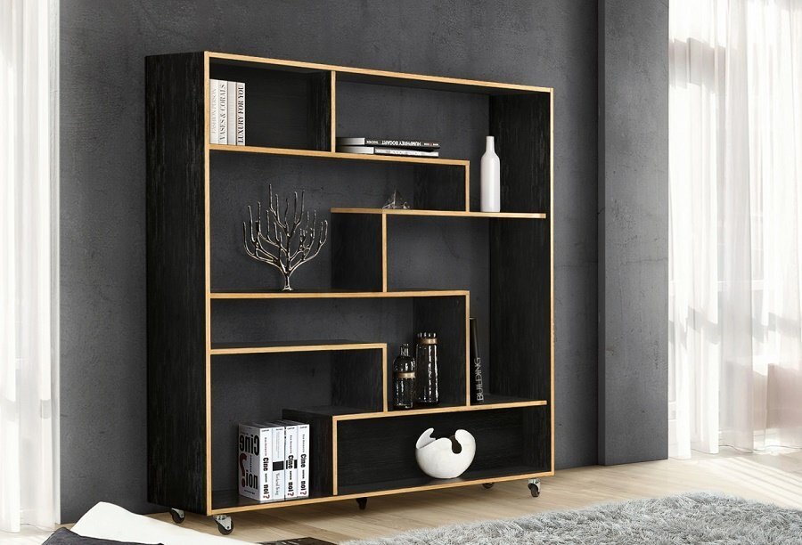 Morana Southbury Room Divider Black/Oak