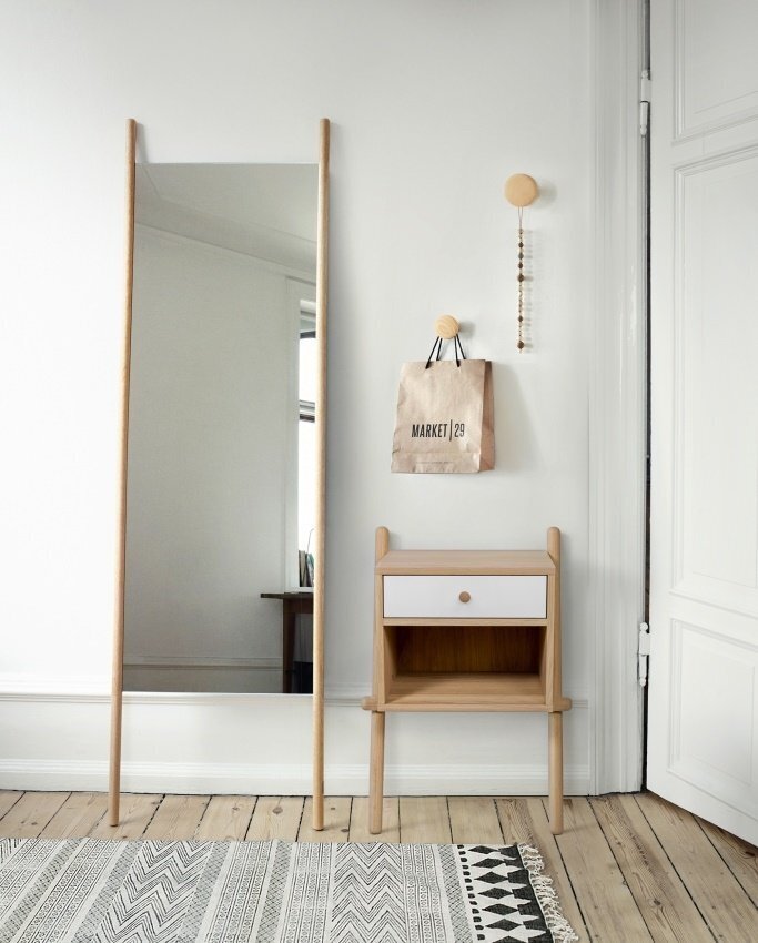Morana Wiru Side Table 1D - Oak White