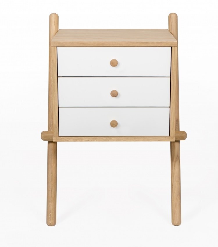 Morana Wiru Side Table 3D - Oak White