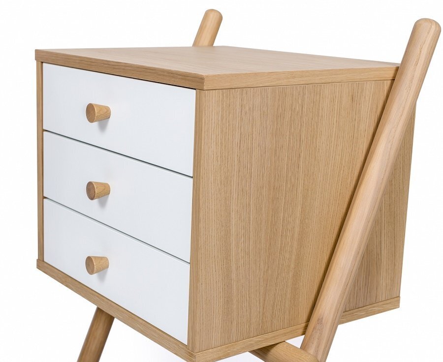 Morana Wiru Side Table 3D - Oak White