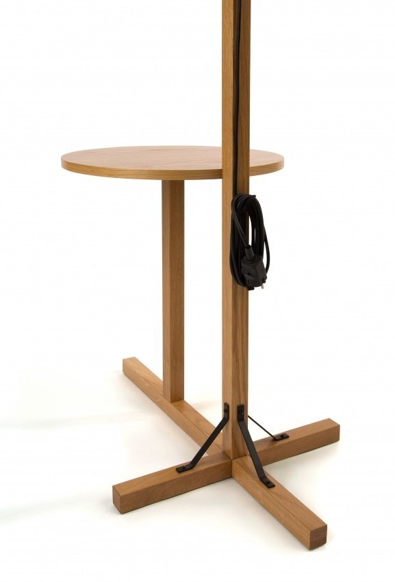 Morana Floor Lamp Table - White shade