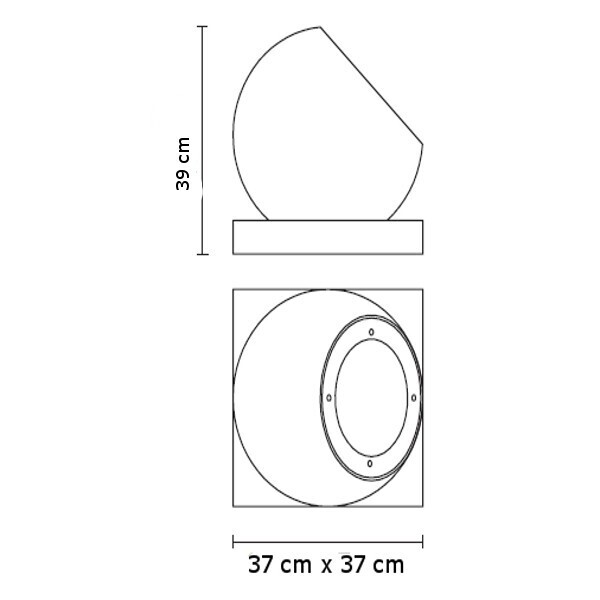 Fabbbian Beluga Alu C09 G12 Stehleuchte