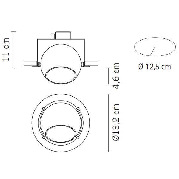 Fabbian Beluga Crystal F01 Einbauleuchte
