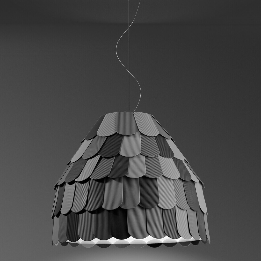 Fabbian Roofer F12 A01 Pendelleuchte - Anthrazit 