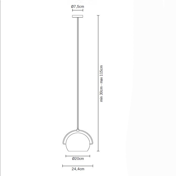 Fabbian Beluga White D57 A21 Pendelleuchte