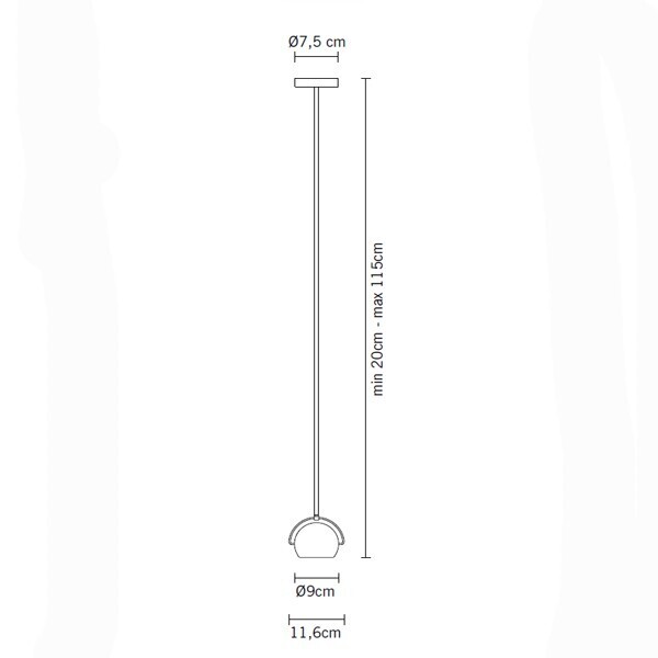 Fabbian Beluga White D57 A17 Pendelleuchte