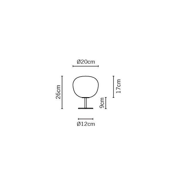 Fabbian Lumi F07 B03 Mochi Tischleuchte