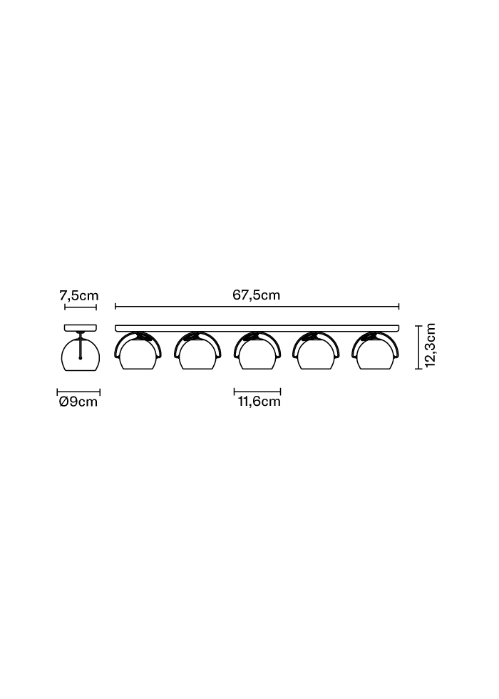 Fabbian Beluga Steel D57 G35