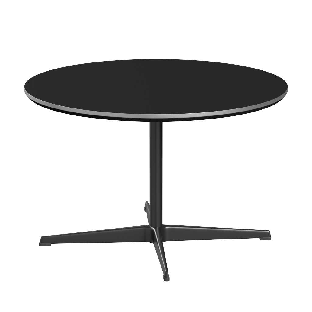 Fritz Hansen A222 Tischserie Säulenfuss - Black - Schwarz (720)