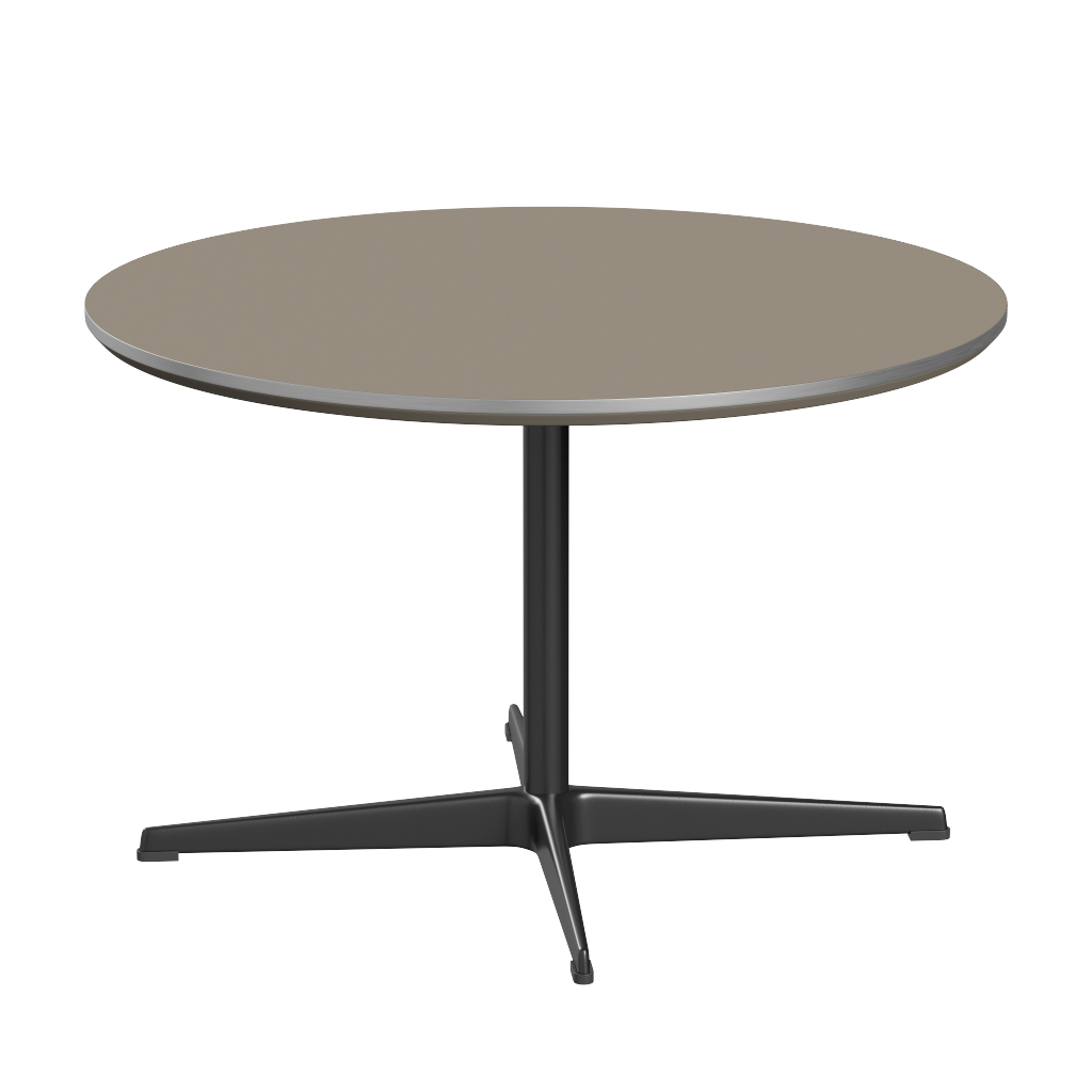Fritz Hansen A222 Tischserie Säulenfuss - Black - Brown Ottawa (717)