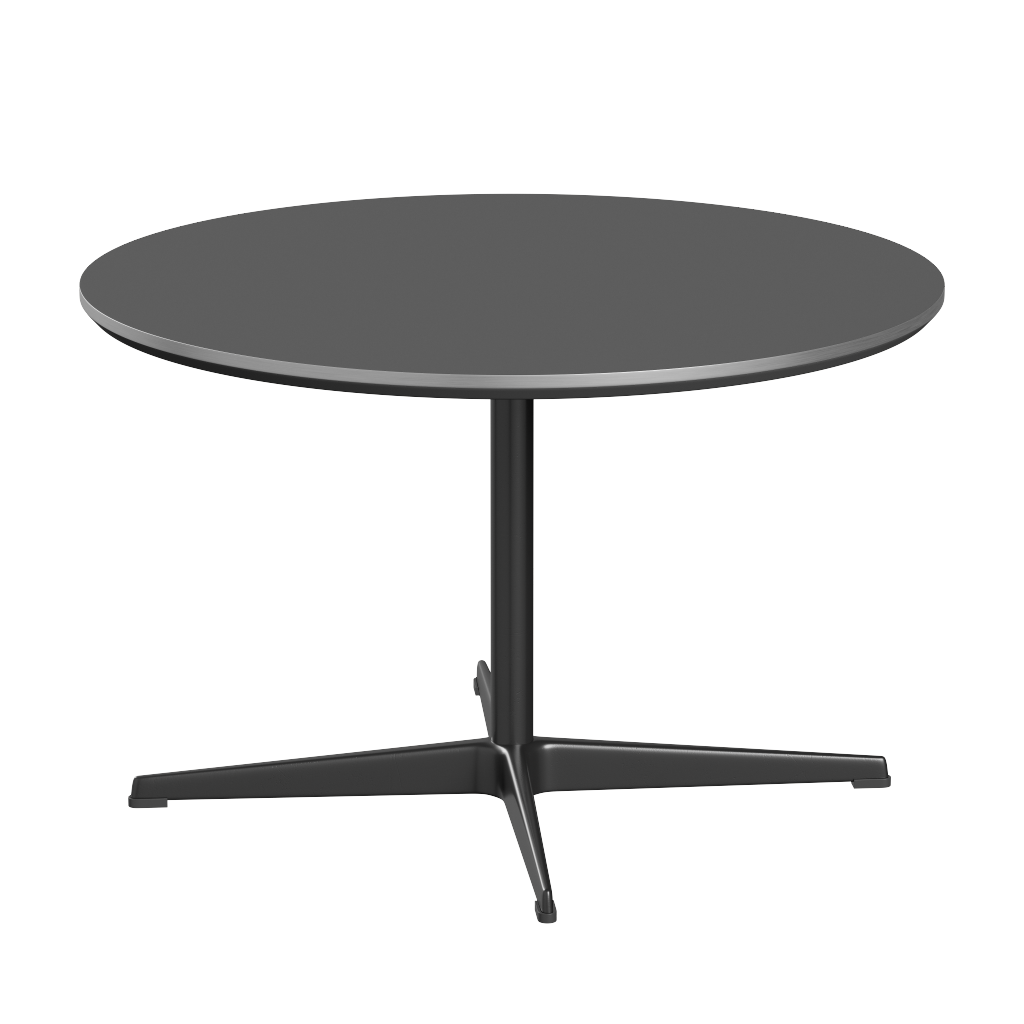 Fritz Hansen A222 Tischserie Säulenfuss - Black -Grey Bromo (724)