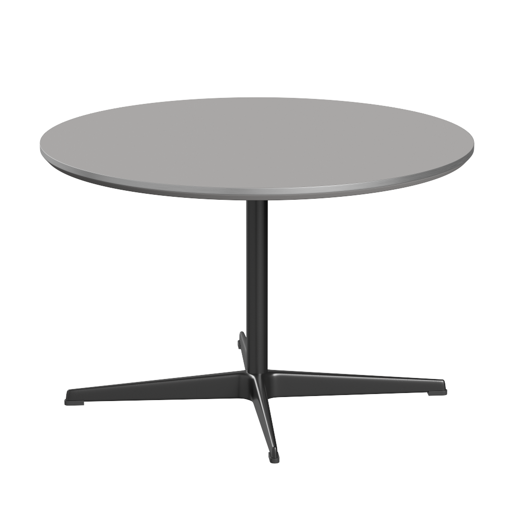Fritz Hansen A222 Tischserie Säulenfuss - Black - Grey Efeso (725)