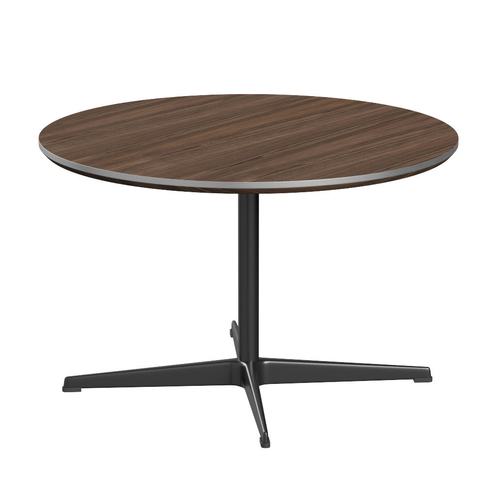 Fritz Hansen A222 Tischserie Säulenfuss - Black - Furnier Walnuss
