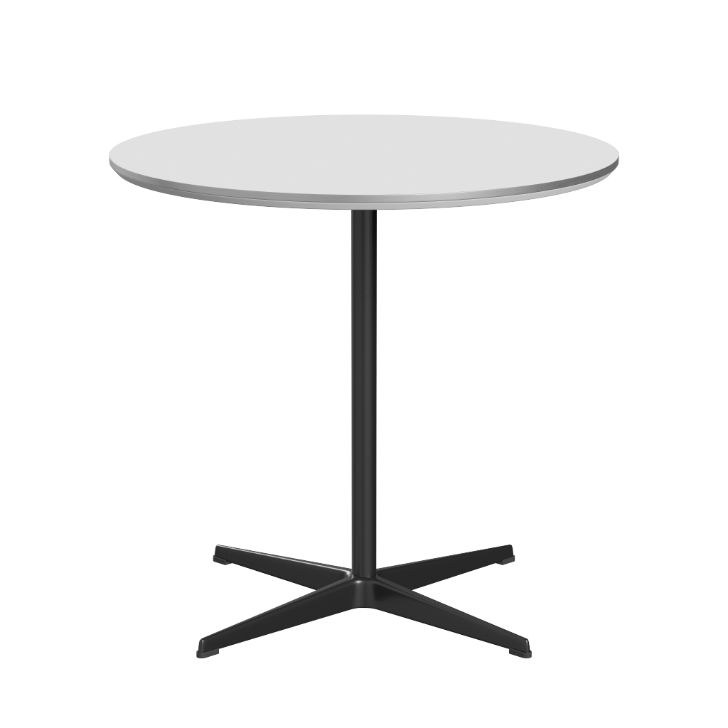 Fritz Hansen A622 Tischserie Säulenfuss - Black -Weiß (032)