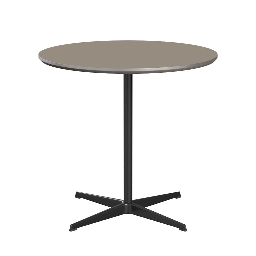 Fritz Hansen A622 Tischserie Säulenfuss - Black -Brown Ottawa (717)