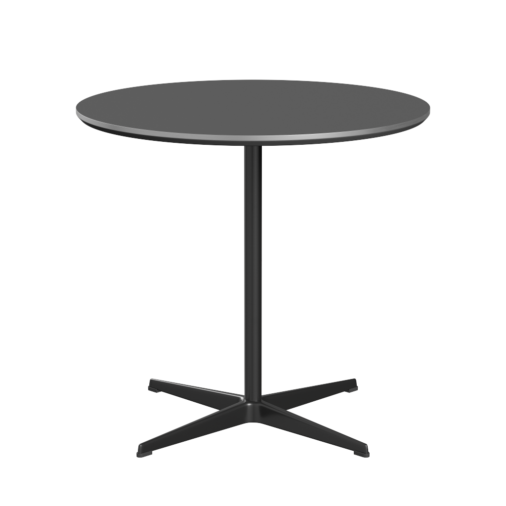 Fritz Hansen A622 Tischserie Säulenfuss - Black -Grey Bromo (724)
