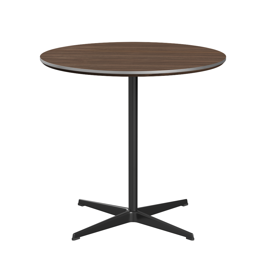 Fritz Hansen A622 Tischserie Säulenfuss - Black -Furnier Walnuss