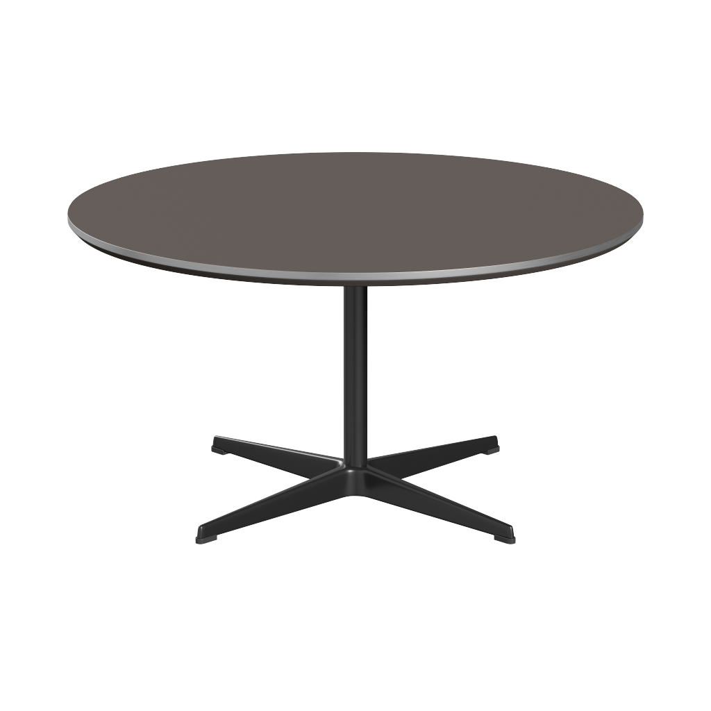 Fritz Hansen A223 Tischserie Säulenfuss - Black - Grau (718)