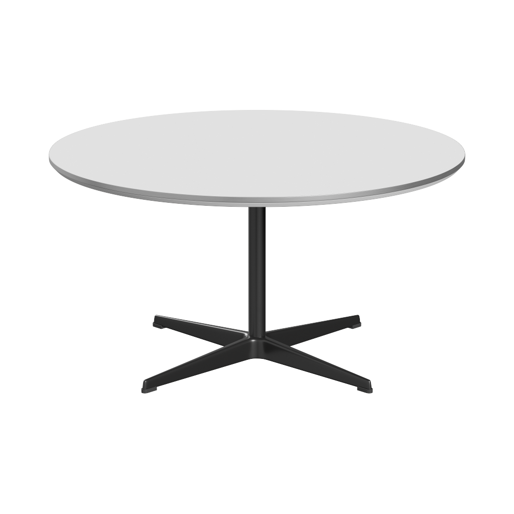 Fritz Hansen A223 Tischserie Säulenfuss - Black - Weiß (032)