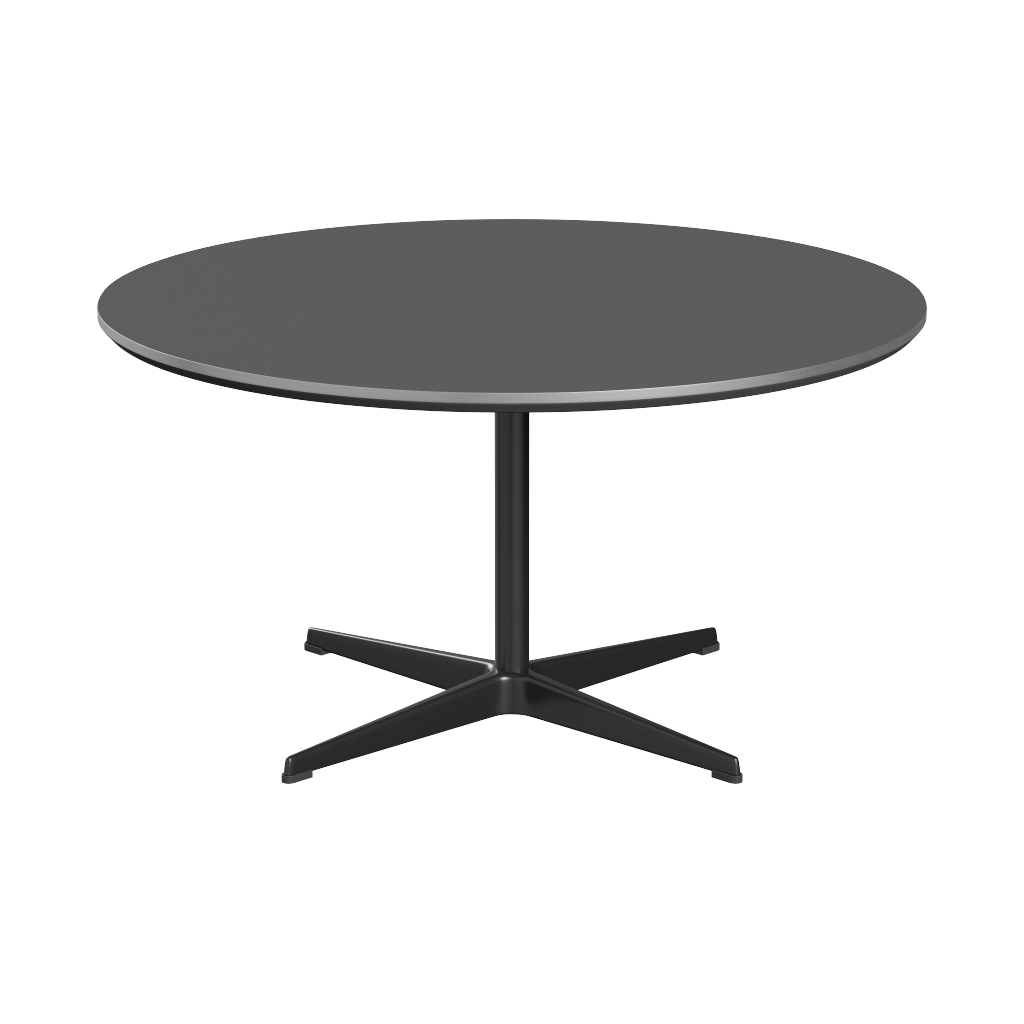 Fritz Hansen A223 Tischserie Säulenfuss - Black - Grey Bromo (724)