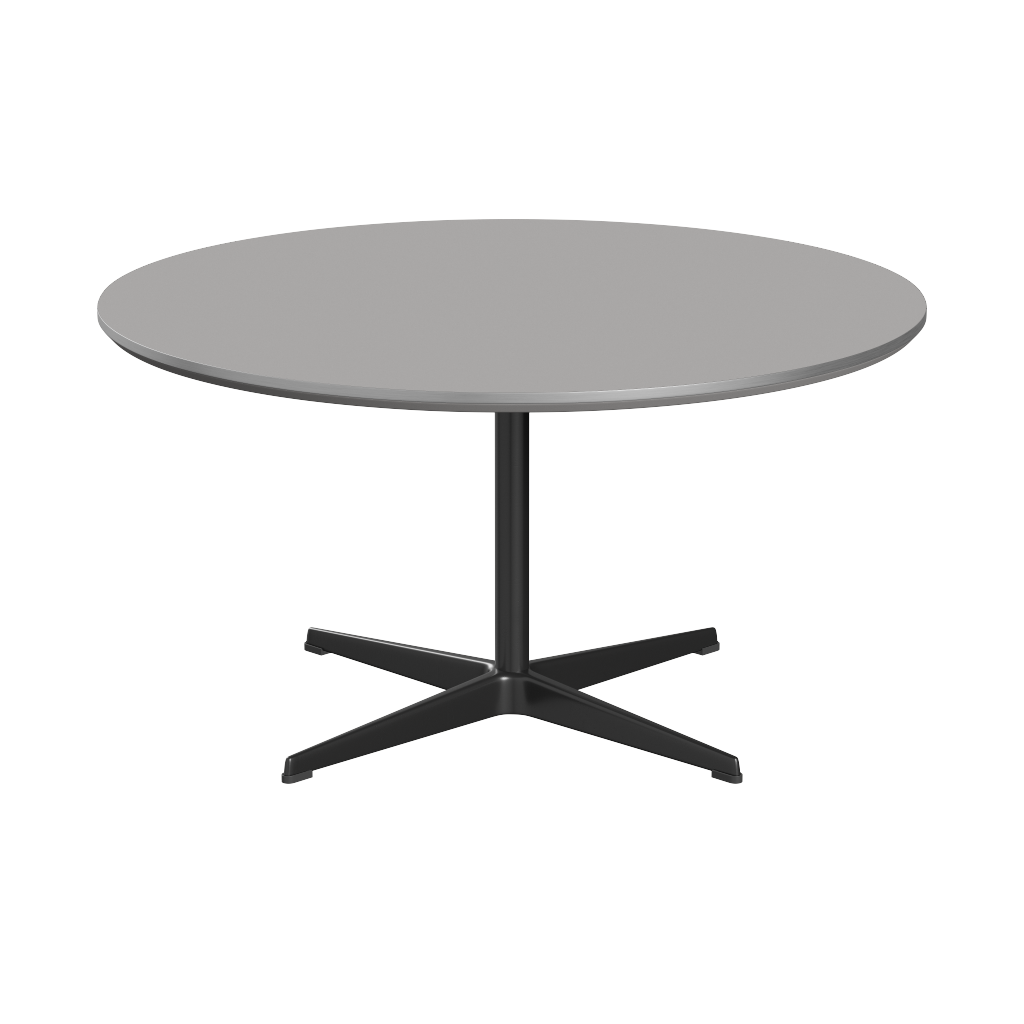 Fritz Hansen A223 Tischserie Säulenfuss - Black - Grey Efeso (725)