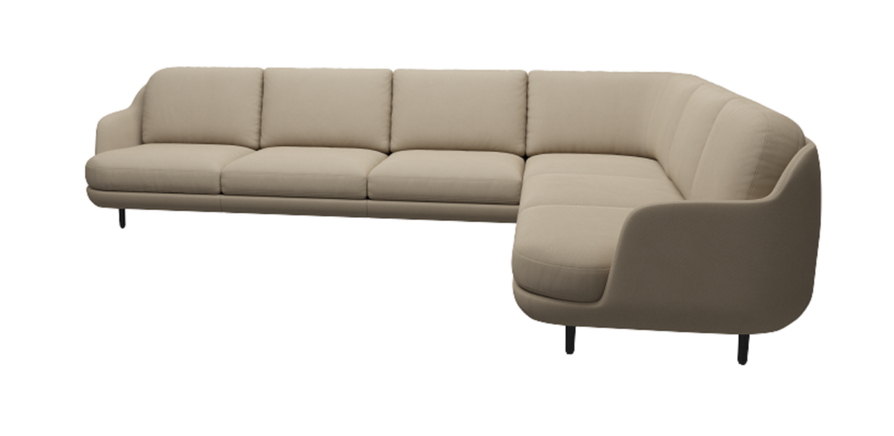 Fritz Hansen Lune™ JH610 - 6-sitzer Ecksofa - Steelcut 240