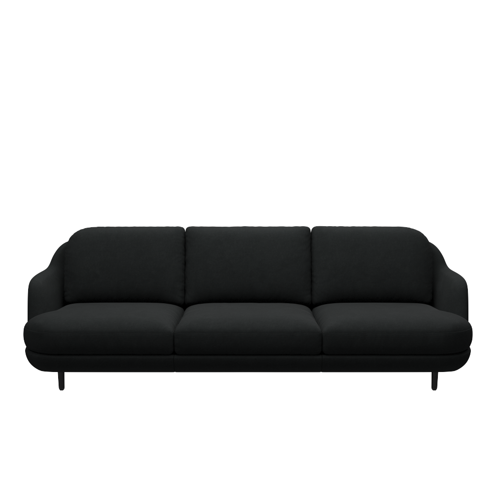 Fritz Hansen Lune™ JH300 - 3-sitzer Sofa - Steelcut 190