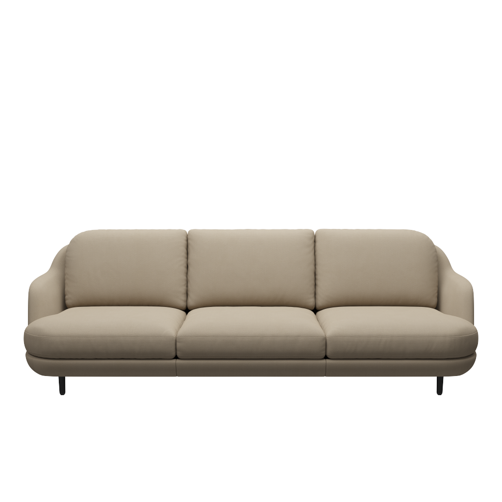 Fritz Hansen Lune™ JH300 - 3-sitzer Sofa - Steelcut 240