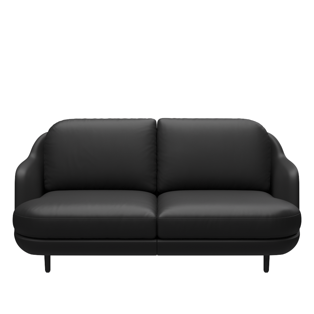 Fritz Hansen Lune™ JH200 -  2-sitzer Sofa - Soft-Black