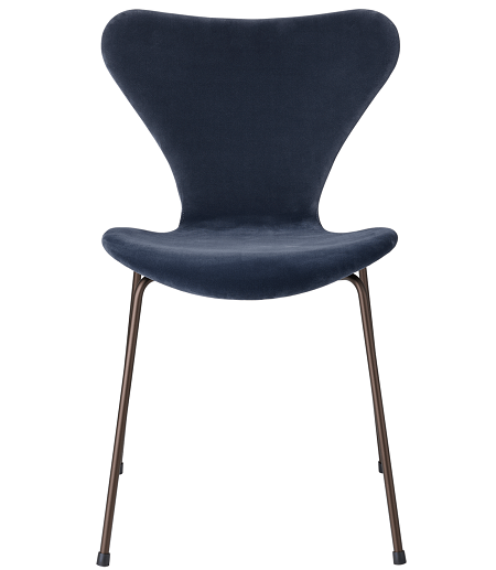 Fritz hansen Serie 7™ 3107 Vollpolsterung Samt - GREY BLUE