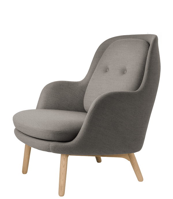 Fritz Hansen Fri™ JH5 Loungesessel aus Stoff - LIGHT BEIGE