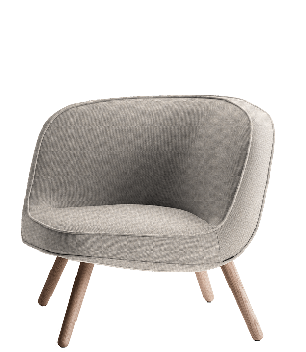 Fritz Hansen VIA57™ BI01 Lounge sessel stoff - LIGHT BEIGE