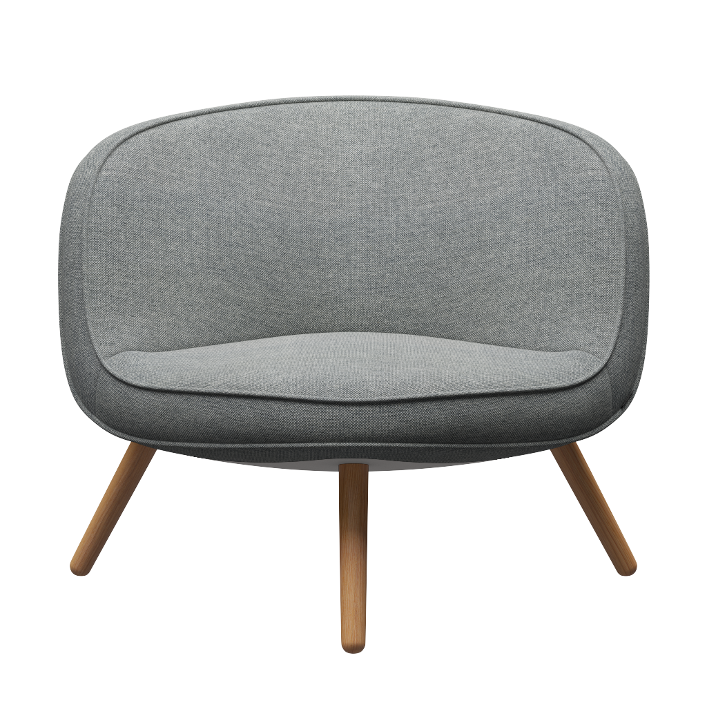 Fritz Hansen VIA57™ BI01 Lounge sessel stoff - Hallingdal 116 White Grey
