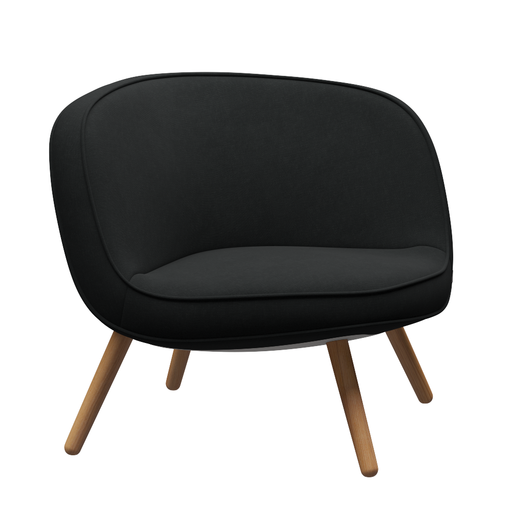 Fritz Hansen VIA57™ BI01 Lounge sessel stoff - Steelcut 190 Black