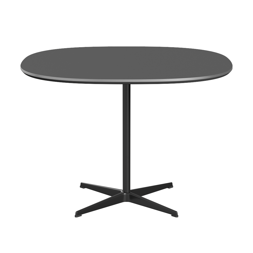 Fritz Hansen A603 Super-zirkularer Tisch - Black - Grey Bromo (724)