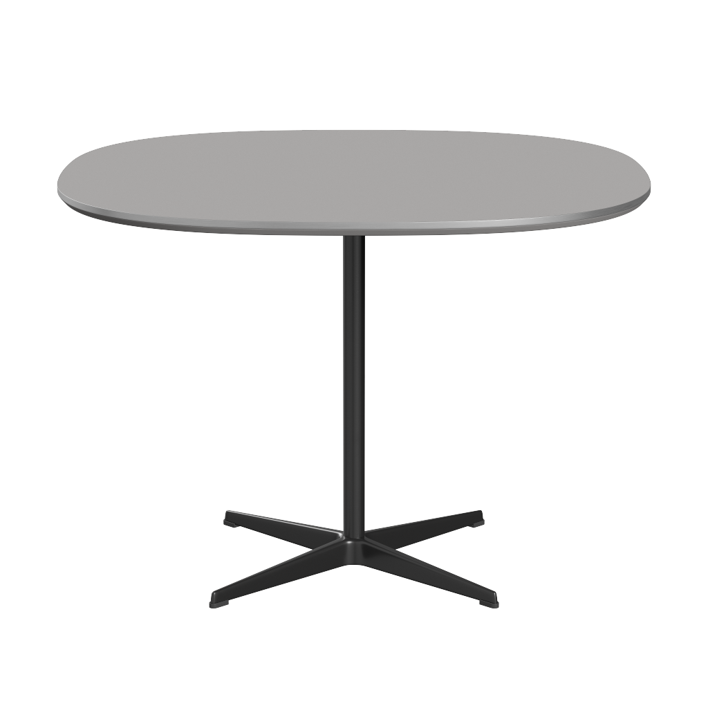 Fritz Hansen A603 Super-zirkularer Tisch - Black - Grey Efeso (725)