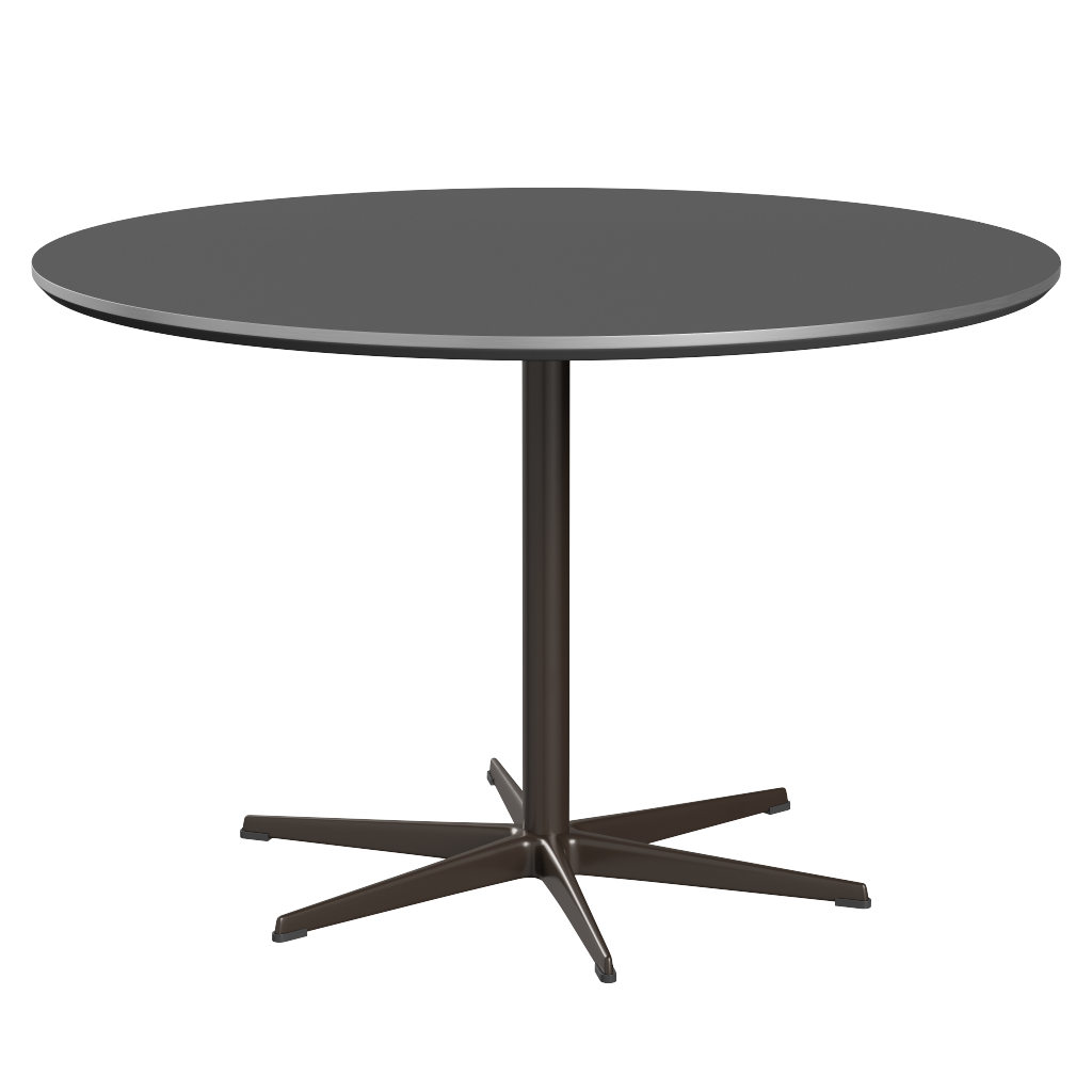 Fritz Hansen Zirkular A825 Zirkular Tisch Satinpoliertes Aluminium - Brown Bronze & Grey Bromo