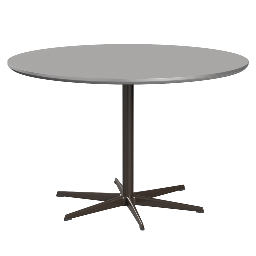 Fritz Hansen Zirkular A825 Zirkular Tisch Satinpoliertes Aluminium - Brown Bronze & Grey Efeso