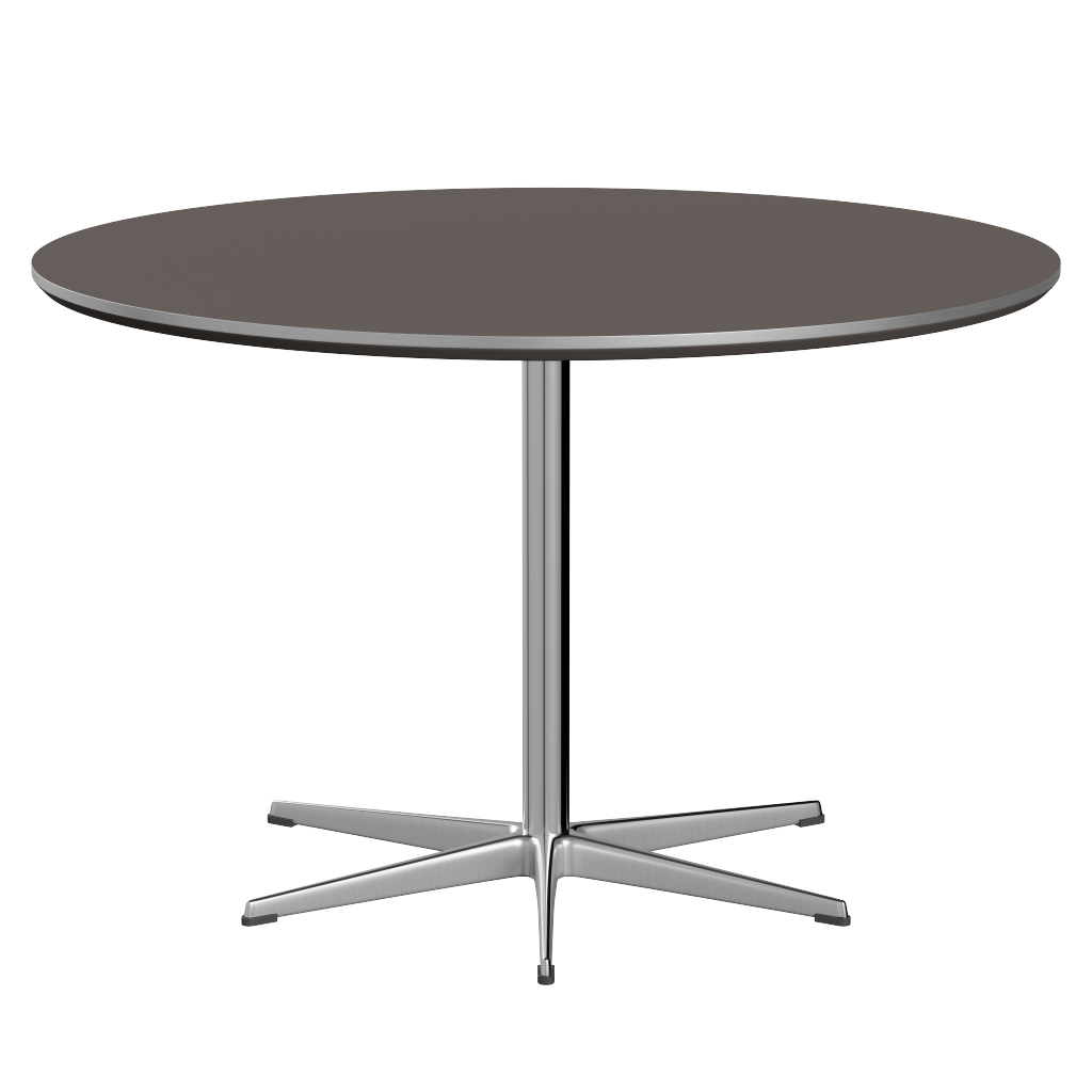 Fritz Hansen Zirkular A825 Zirkular Tisch Satinpoliertes Aluminium - Satin Polierter Aluminium & Grey