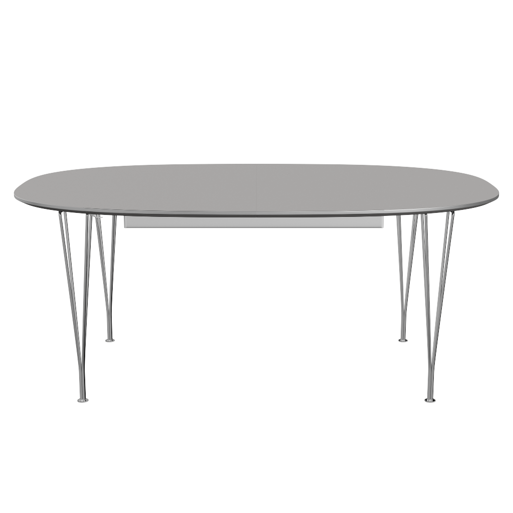 Fritz Hansen B619 Tischserie Erweiterung - Chrome -Grey Efeso (725)