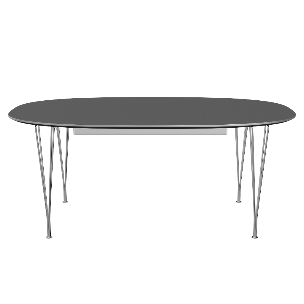 Fritz Hansen B619 Tischserie Erweiterung - Chrome -Grey Bromo (724)