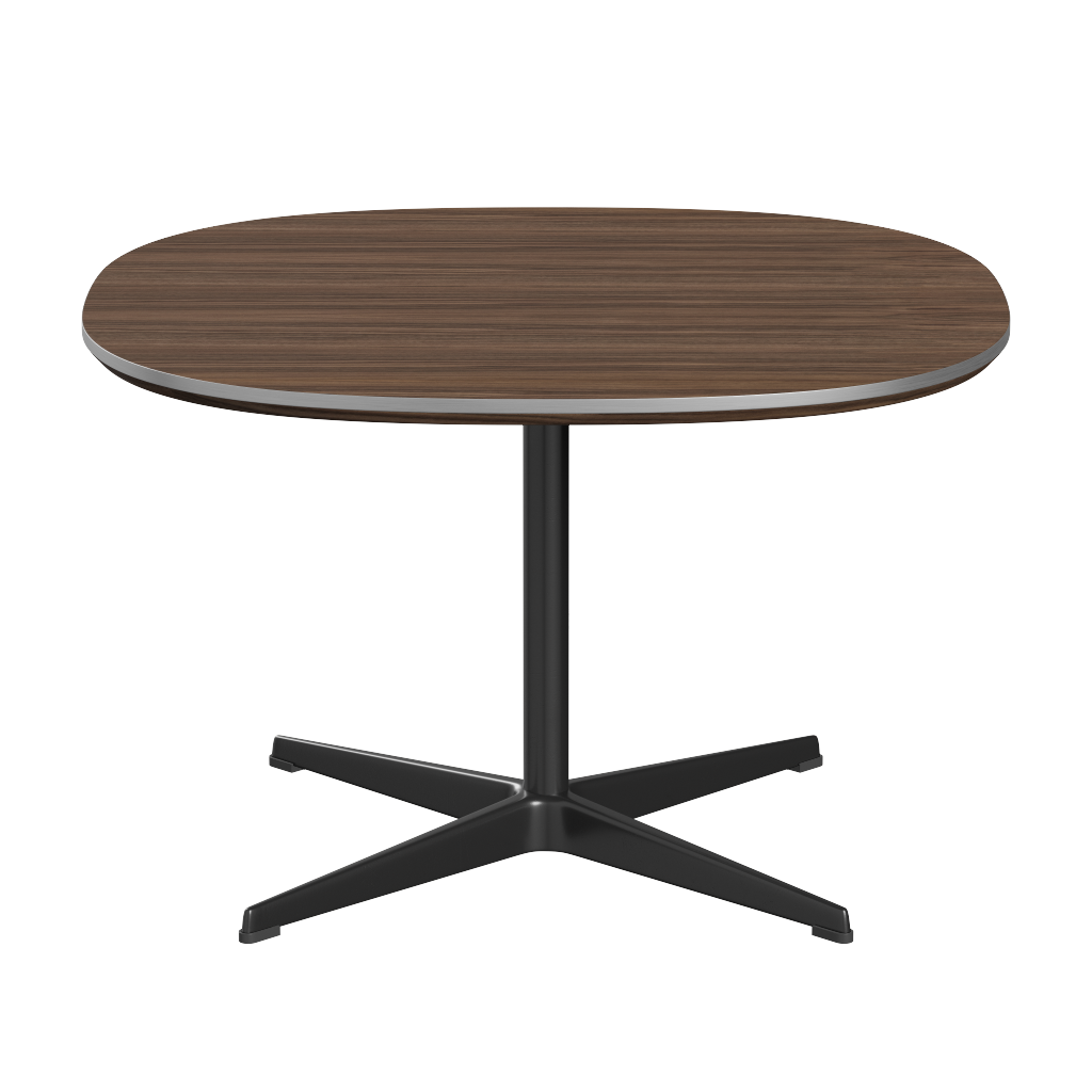 Fritz Hansen Couchtisch A202 Superzirkular 75X75 Cm - Black -Walnuss