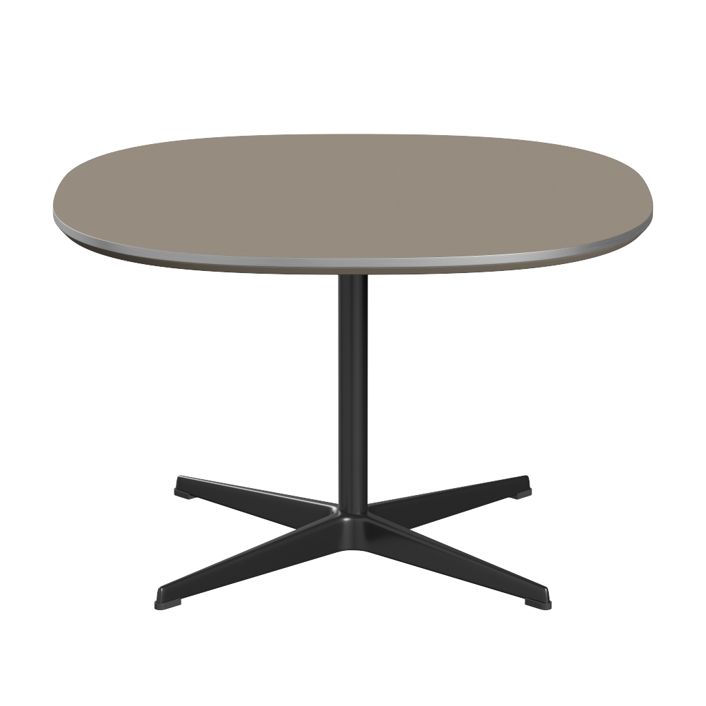 Fritz Hansen Couchtisch A202 Superzirkular 75X75 Cm - Black -Brown Ottawa (717)