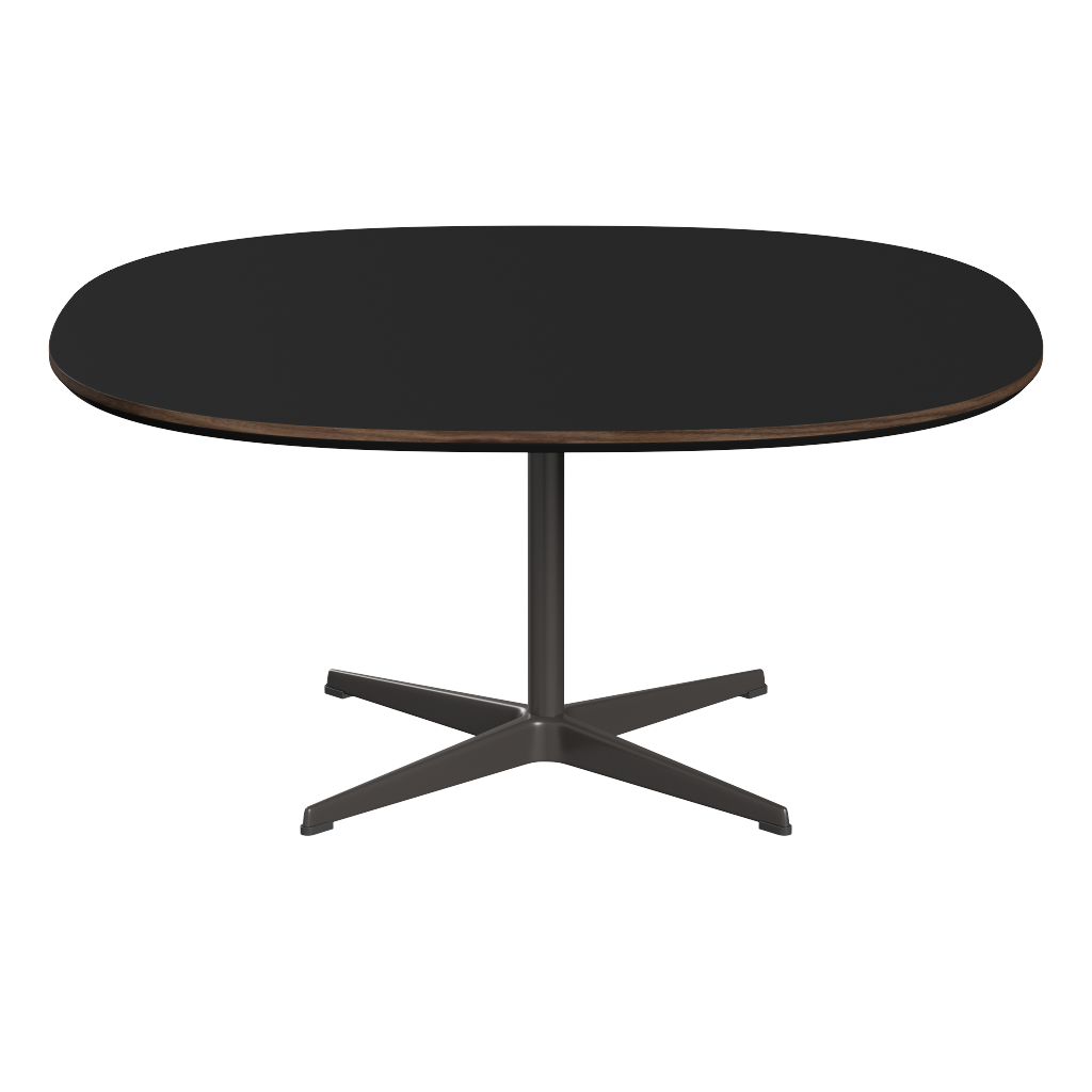 Fritz Hansen Couchtisch A203 Superzirkular 100X100 Cm - Warm Graphite (180)-Grau (718)
